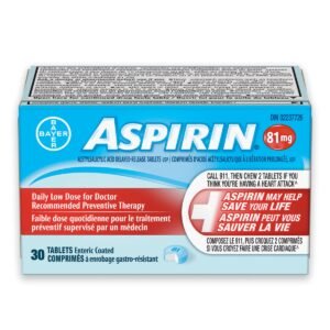 Aspirin Coated Daily Low Dose 81 Mg