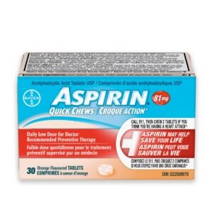 Aspirin Coated Daily Low Dose Quick Chew 81 Mg