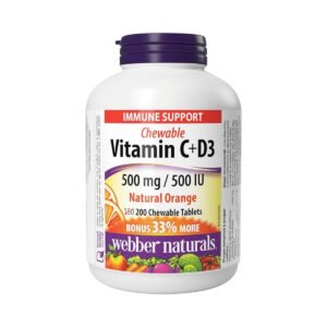 Webber Naturals Chewable Vitamin C&D3