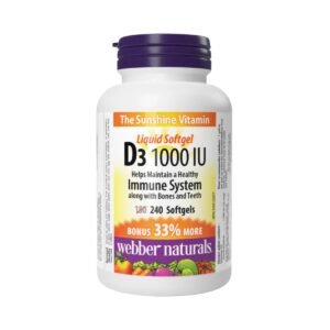 Webber Vitamin D3 1000Iu Softgels