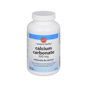 Western Family Calcium Carbonate 500Mg