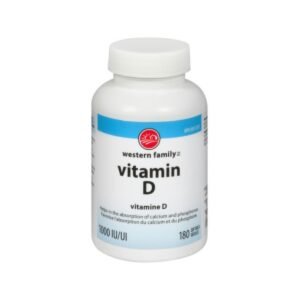 Western Family Vitamin D 1000Iu Softgel 180 Cap